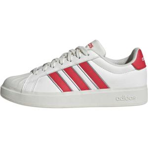 imageadidas Womens Streettalk Lace Up Sneakers Shoes Casual  WhiteWhiteSemi Lucid RedSilver Metallic