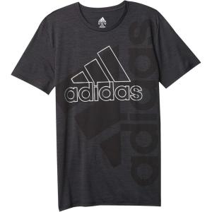 imageadidas babyboys Short Sleeve Patriotic USA Flag Logo TeeBlack Heather