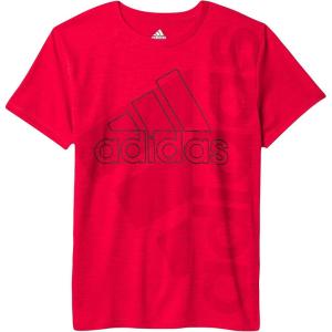 imageadidas babyboys Short Sleeve Patriotic USA Flag Logo TeeVivid Red