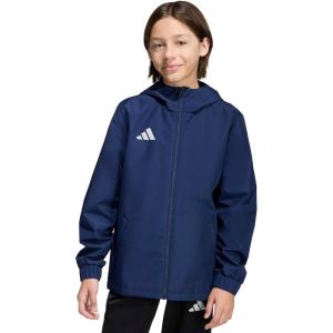 imageadidas boys Entrada 26 All Weather JacketTeam Navy BlueWhite