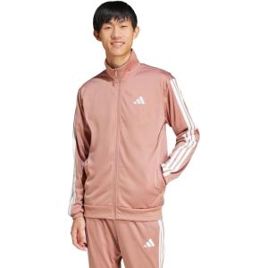 imageadidas mens Essentials Warmup 3stripes Track TopWarm Clay