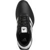 imageAdidas Mens S2g Spikeless Leather 24 Golf ShoesCore BlackFootwear WhiteIron Metallic