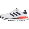 imageAdidas Mens S2g Spikeless Leather 24 Golf ShoesFootwear WhiteCollegiate NavyLucid Red