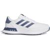 imageAdidas Mens S2g Spikeless Leather 24 Golf ShoesFootwear WhiteCollegiate NavySilver Metallic