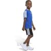 imageadidas Boys Short Sleeve 3Stripe Soccer Tee Shirt and Short SetTeam Royal Blue