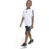 imageadidas Boys Short Sleeve 3Stripe Soccer Tee Shirt and Short SetWhite