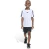 imageadidas Boys Short Sleeve 3Stripe Soccer Tee Shirt and Short SetWhite