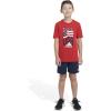 imageadidas Boys Short Sleeve Cotton USA Graphic TShirtBetter Scarlet