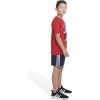 imageadidas Boys Short Sleeve Cotton USA Graphic TShirtBetter Scarlet
