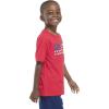 imageadidas Boys Short Sleeve Cotton USA Graphic TShirtRedNavy