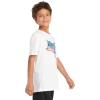 imageadidas Boys Short Sleeve Cotton USA Graphic TShirtWhite Eagle