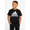 imageadidas Boys Short Sleeve Tiger Camo Bos Cotton Tee T ShirtBlack Core