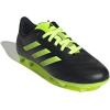 imageadidas ChildUnisex Goletto VII Firm Ground Soccer Cleats  Kids Soccer ShoeBlackLucid LemonLucid Lemon