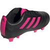imageadidas ChildUnisex Goletto VII Firm Ground Soccer Cleats  Kids Soccer ShoeBlackTeam Shock PinkBlack