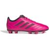 imageadidas ChildUnisex Goletto VII Firm Ground Soccer Cleats  Kids Soccer ShoeTeam Shock PinkBlackBlack