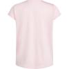 imageadidas Girls Short Sleeve Scoop Neck Tee TShirtClear Pink Heather