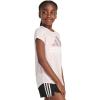 imageadidas Girls Short Sleeve Scoop Neck Tee TShirtClear Pink Heather
