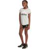 imageadidas Girls Short Sleeve Scoop Neck Tee TShirtGrey Heather With Pink