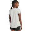 imageadidas Girls Short Sleeve Scoop Neck Tee TShirtGrey Heather With Pink