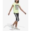 imageadidas Girls Short Sleeve Scoop Neck Tee TShirtHires Yellow