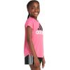 imageadidas Girls Short Sleeve Scoop Neck Tee TShirtPulse Magenta