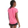 imageadidas Girls Short Sleeve Scoop Neck Tee TShirtPulse Magenta