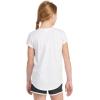 imageadidas Girls Short Sleeve Scoop Neck Tee TShirtWhite Floral
