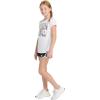 imageadidas Girls Short Sleeve Scoop Neck Tee TShirtWhite Floral