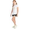 imageadidas Girls Short Sleeve Scoop Neck Tee TShirtWhite Twocolor Logo