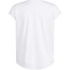 imageadidas Girls Short Sleeve Scoop Neck Tee TShirtWhite Twocolor Logo