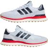 imageadidas Golf Mens S2G 26 Textile Spikeless Golf ShoesCrystal SkyCollegiate NavyBetter Scarlet