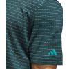 imageadidas Golf Mens Standard Ultimate365 Dash Stripe Polo ShirtAurora IvyPure Teal