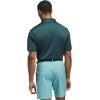 imageadidas Golf Mens Standard Ultimate365 Dash Stripe Polo ShirtAurora IvyPure Teal