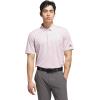 imageadidas Golf Mens Standard Ultimate365 Dash Stripe Polo ShirtClear PinkBlack