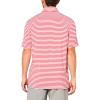 imageadidas Golf Mens Standard Ultimate365 Dash Stripe Polo ShirtClear PinkBlack