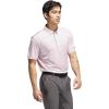imageadidas Golf Mens Standard Ultimate365 Dash Stripe Polo ShirtClear PinkBlack