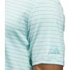 imageadidas Golf Mens Standard Ultimate365 Dash Stripe Polo ShirtSemi Flash AquaMint Tone