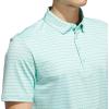 imageadidas Golf Mens Standard Ultimate365 Dash Stripe Polo ShirtWhiteLime Burst