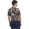 imageadidas Golf Mens ULTIMATE365 Tour Cool Feel Print Polo SHSemi Ice Tangerine