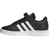 imageadidas Kids Grand Court SneakerBlackWhiteWhite Hook and Loop