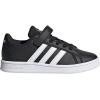 imageadidas Kids Grand Court SneakerBlackWhiteWhite Hook and Loop