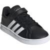 imageadidas Kids Grand Court SneakerBlackWhiteWhite Hook and Loop