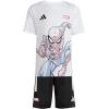 imageadidas Kids Marvel SpiderMan TShirt SetSpidermanWhiteBlack