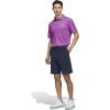 imageadidas Mens ULTIMATE365 Feather Print Polo ShirtLucid Pink  Dusky Petrol