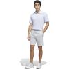 imageadidas Mens ULTIMATE365 Feather Print Polo ShirtWhite  Crystal Sky