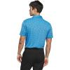 imageadidas Mens Ultimate365 Mesh Print Climacool PoloLucid Ray Blue