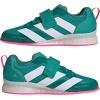 imageadidas Unisex Adipower Weightlifting 3 Shoes Pure TealWhitePowder Teal Men 10 Women 11 Medium