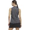 imageadidas Womens Ultimate365 Printed Ottoman Sleeveless PoloBlack