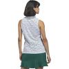 imageadidas Womens Ultimate365 Printed Ottoman Sleeveless PoloCollegiate Green