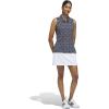 imageadidas Womens Ultimate365 Printed Ottoman Sleeveless PoloCollegiate Navy